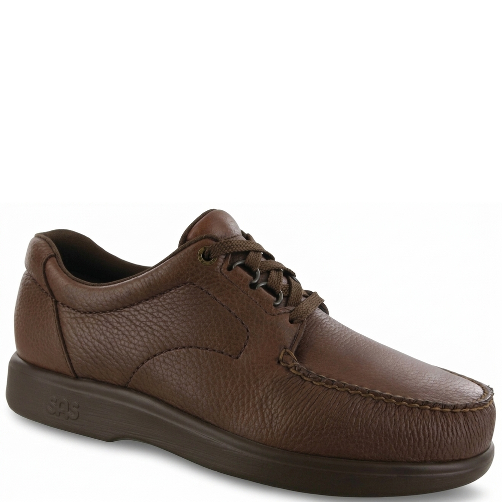 NEW SAS men's bout time lace up loafer - narrow width in mulch